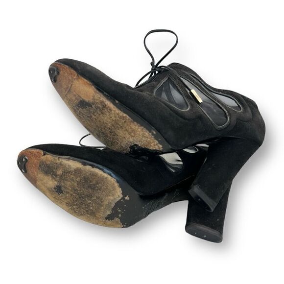 Marc Jacobs Black Heeled Shoes Size 38.5 - Picture 4 of 9